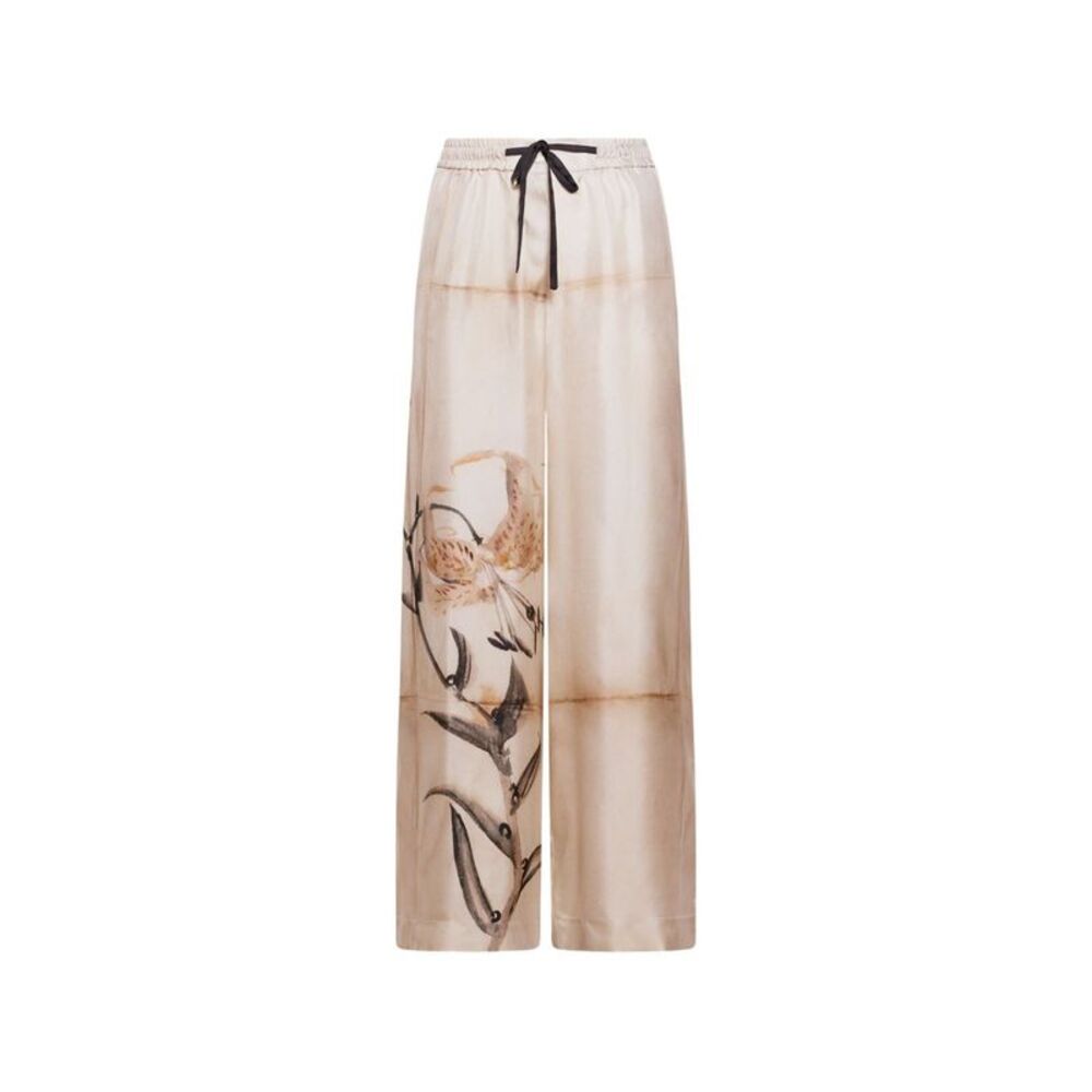 Pierre Louis Mascia Women's Printed Silk Trousers